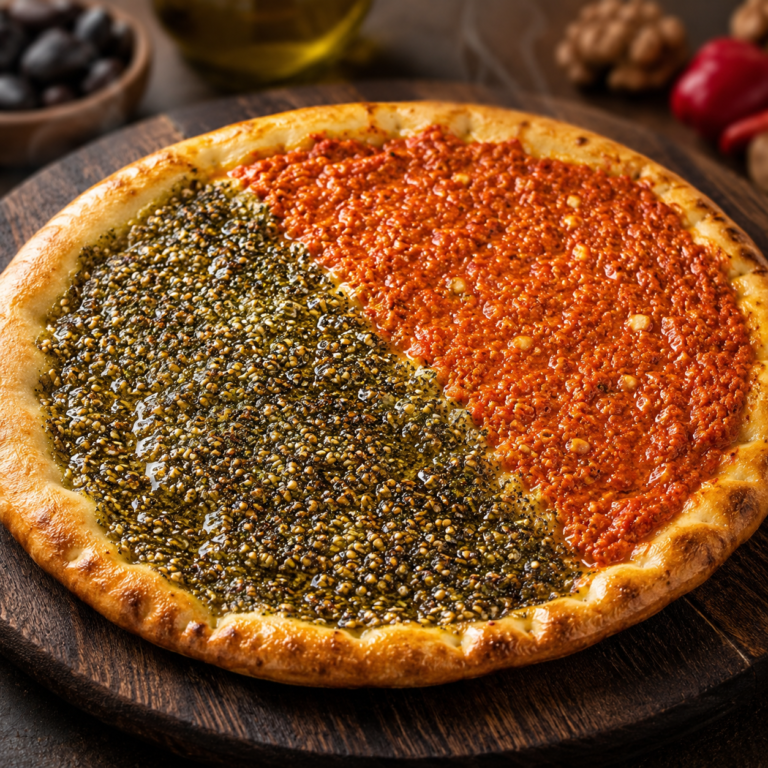 زعتر محمرة - بيتزا عرفة